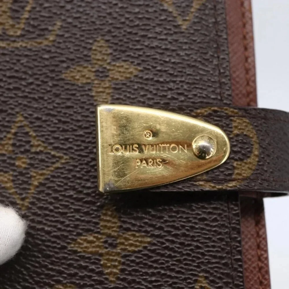 LOUIS VUITTON Monogram Agenda Partonaire PM Day Planner Cover R21029 Auth 145535